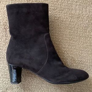 Aquatalia Brown Suede Winter and Rain Weatherproof Ankle Boots size 9 1/2